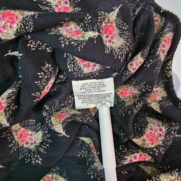 Ralph Lauren Denim & Supply Sz S Floral Peasant Blouse Gauze Boho Top Tassels - Picture 11 of 11